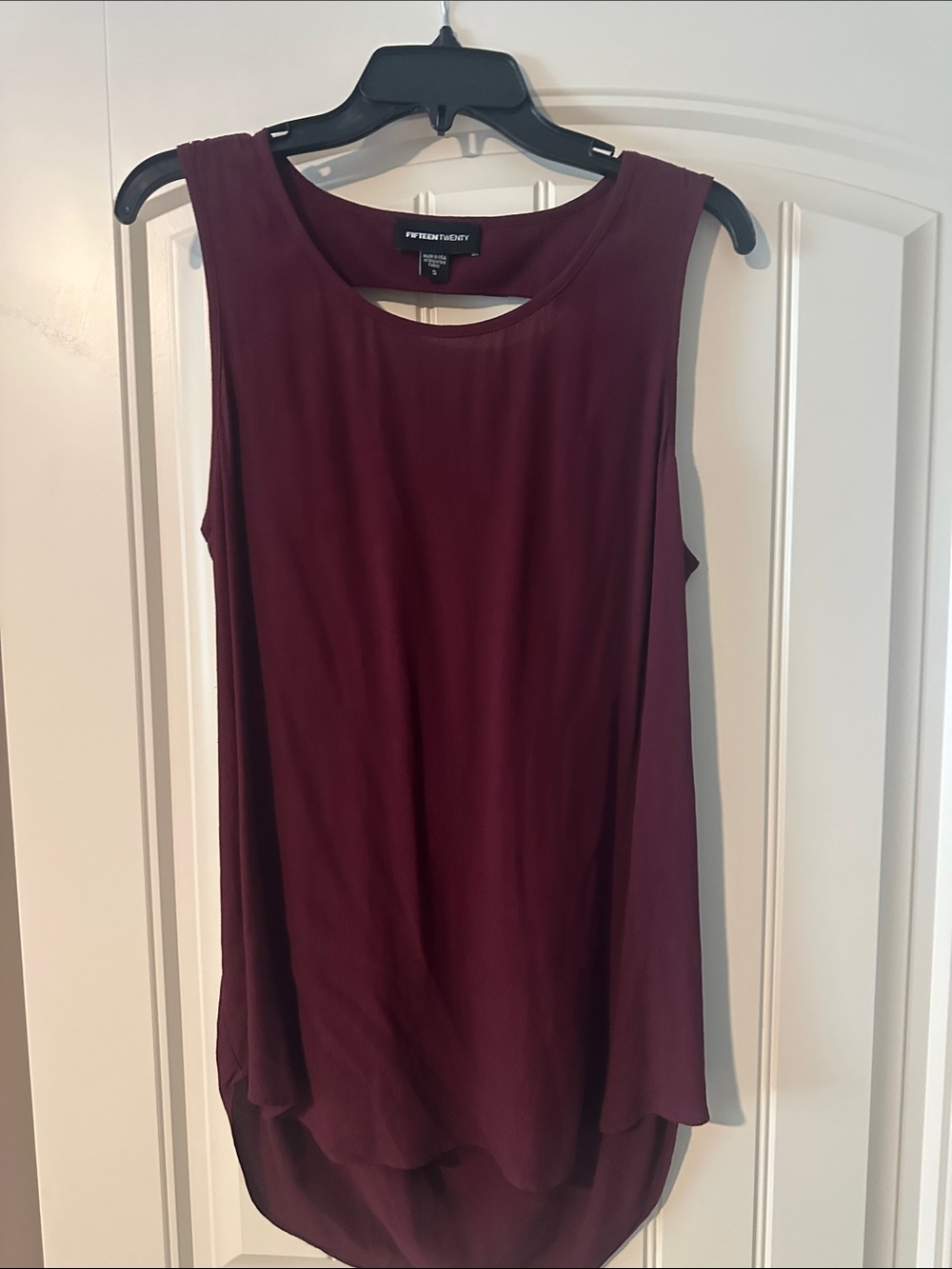 Fifteen Twenty Women's Sleeveless Tunic Tank - Wine